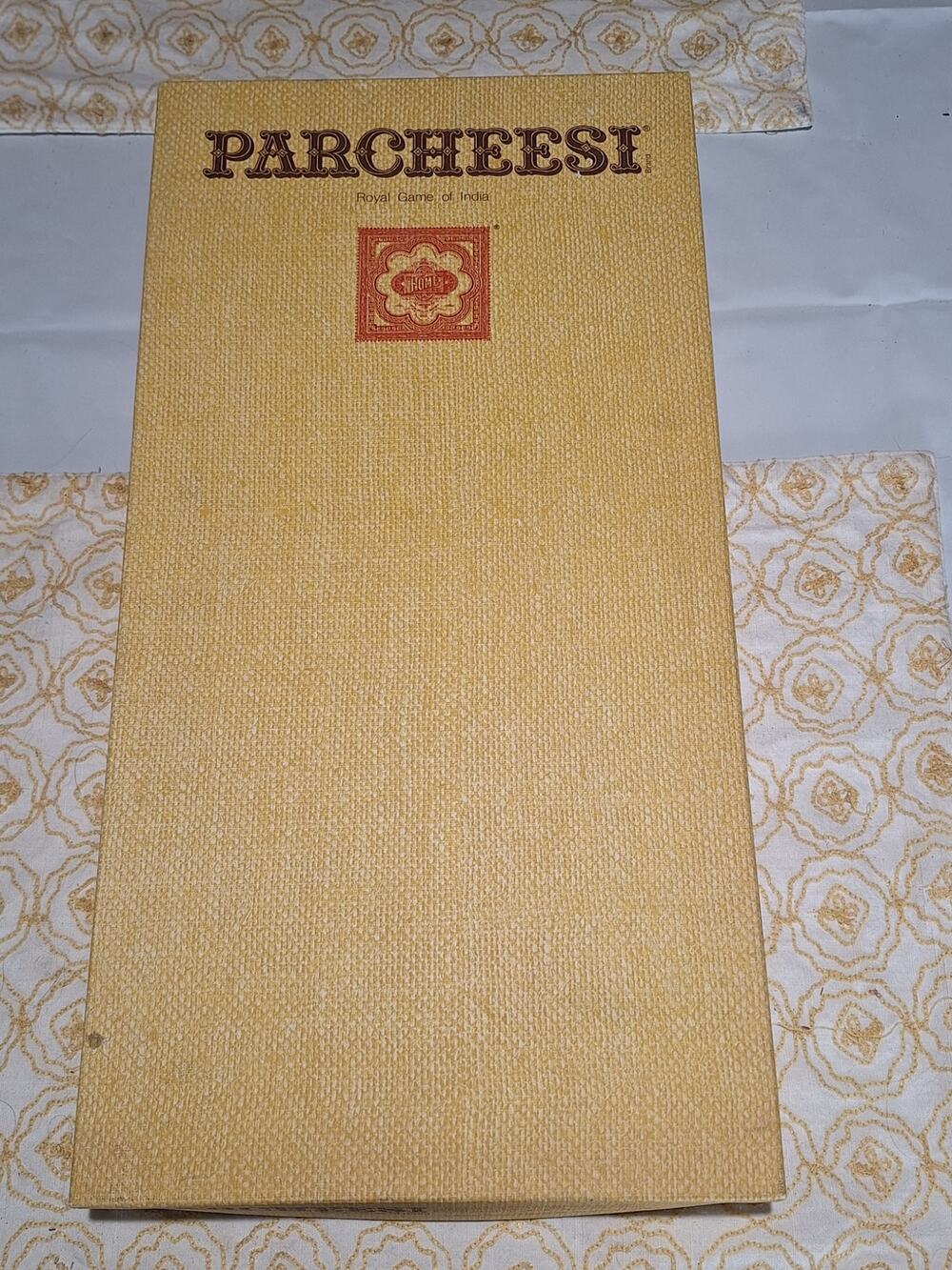 1975 Parcheesi Royal Game of India No. 2 Selchow & Righter Yellow Cover Complete